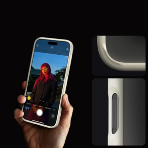 Прозрачный бежевый чехол Spigen Crystal Hybrid для iPhone 16 Pro Max - Фото 6
