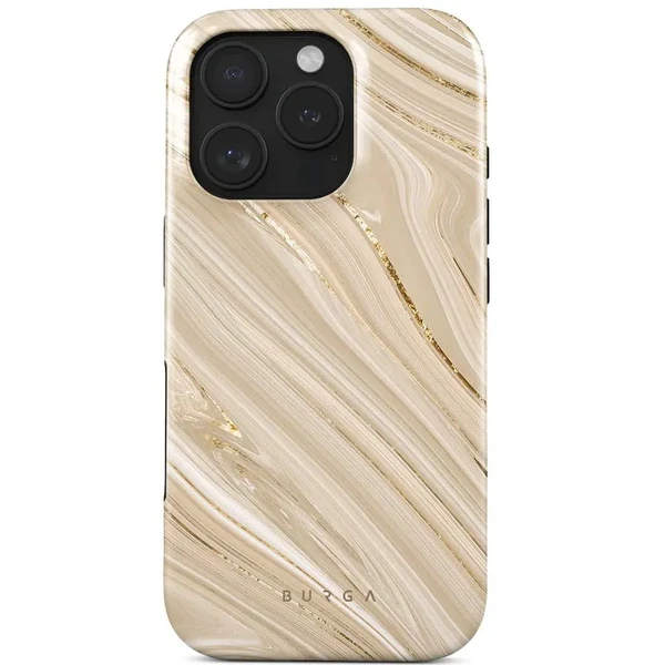 Бежевий чохол Burga Full Glam Tough Magnetic для iPhone 16 Pro Max у Рівному