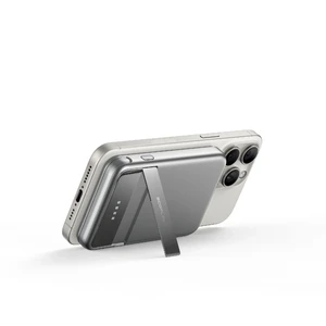 Портативное зарядное устройство EcoFlow RAPID 5000mAh Silver Qi2 с подставкой и USB-C - Фото 2