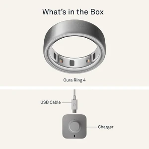 Розумне кільце Oura Ring 4 Brushed Silver Size 14 (б/у) - Фото 4