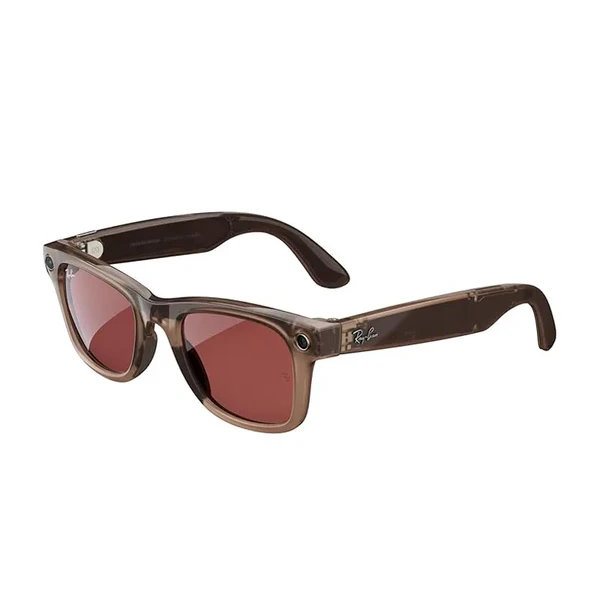 Фотохромные умные очки Ray-Ban Meta Wayfarer, Warm Stone / Transitions Watermelon Red, Large