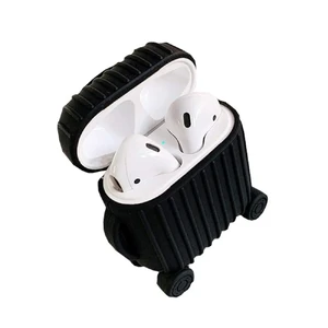 Чехол iLoungeMax Cute Suit Case Black для AirPods 1 | 2 - Фото 2