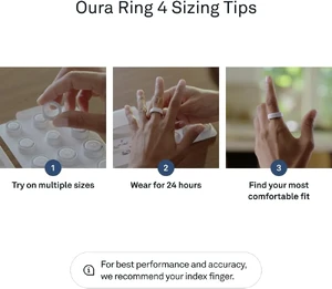 Розумне кільце Oura Ring 4 Black Size 11 (no box) - Фото 3