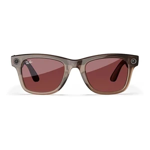 Фотохромные умные очки Ray-Ban Meta Wayfarer, Warm Stone / Transitions Watermelon Red, Regular - Фото 2