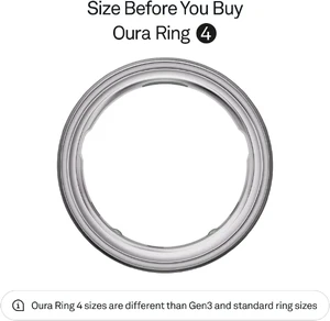 Розумне кільце Oura Ring 4 Brushed Silver Size 14 (б/у) - Фото 2