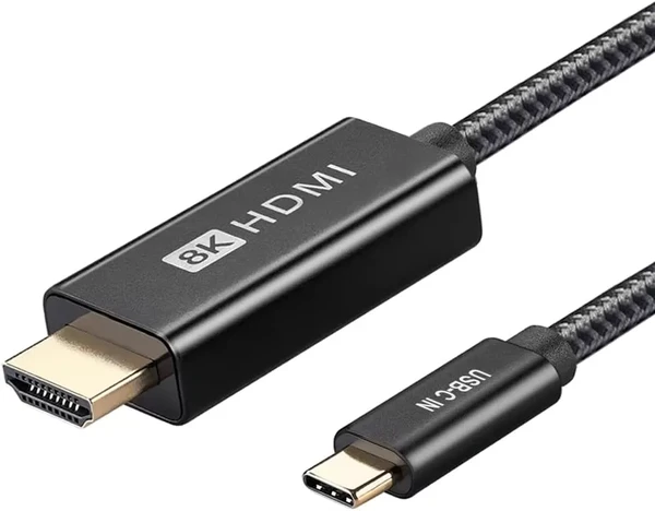 Кабель для монітора iLoungeMax Metal Braid Cable USB Type-C to HDMI 8K60Hz (2m) у Вінниці