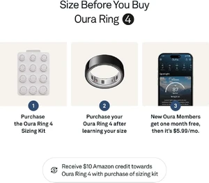 Розумне кільце Oura Ring 4 Black Size 15 - Фото 3