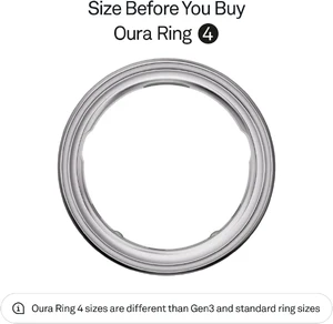 Умное кольцо Oura Ring 4 Silver Size 9 (no box) - Фото 2