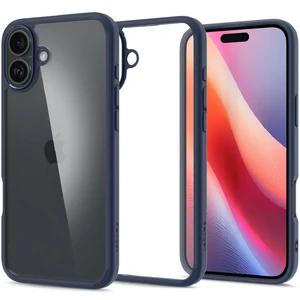 Прозорий синій чохол Spigen Ultra Hybrid для iPhone 16 8809971230971 - Фото 1