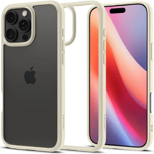 Прозрачный бежевый чехол Spigen Crystal Hybrid для iPhone 16 Pro Max 8809971229661 - Фото 1