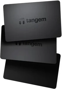 Набір гаманців, безпечне холодне зберігання криптовалют TANGEM Wallet Чорний, 3 шт ‎TG128X3-B - Фото 1