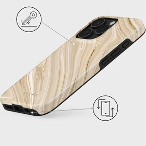 Бежевий чохол Burga Full Glam Tough Magnetic для iPhone 16 Pro - Фото 4