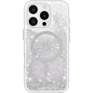 Серебряный блестящий чехол Case-Mate Waterfall MagSafe для iPhone 16 Pro - Фото 2