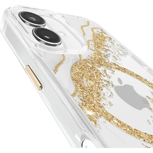 Мраморный чехол с золотыми элементами Case-Mate Karat MagSafe для iPhone 16 - Фото 8