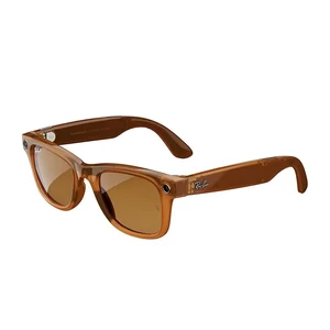 Розумні окуляри Ray-Ban Meta Wayfarer, Shiny Caramel Transparent / Polarized Brown, Large  - Фото 1