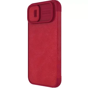 Шкіряний чохол-книжка зі шторкою для камери Nillkin Qin Pro Leather Red для iPhone 15 - Фото 5
