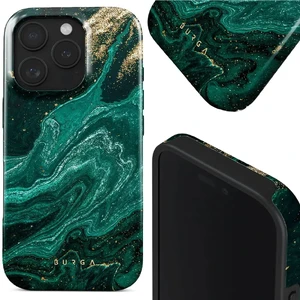 Магнітний чохол м'ятний Burga Emerald Pool для iPhone 16 Pro Max - Фото 7