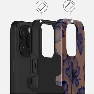 Чохол Burga Velvet Night Mag для iPhone 16 Pro, коричнево-синій - Фото 2