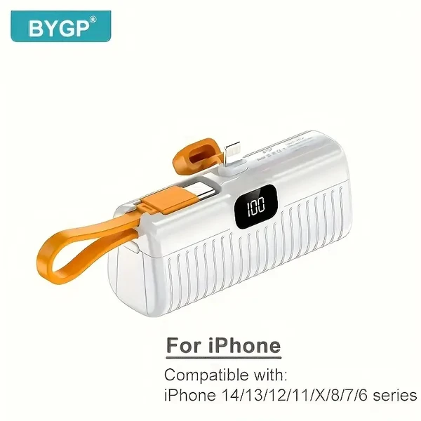 Портативний зарядний пристрій (повербанк) iLoungeMax BYGP Mini Portable Charger Lightning White 5000mAh у Вінниці