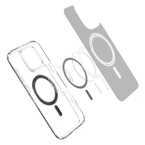 Прозорий чорний чохол Spigen Ultra Hybrid Mag для iPhone 16 Pro - Фото 4