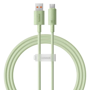 Кабель USB to Type-C екологічний для швидкої зарядки Baseus Habitat Series 100W Green (1m) P10360203631-00 - Фото 1