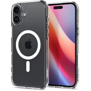 Прозорий білий чохол Spigen Ultra Hybrid Mag для iPhone 16 - Фото 7