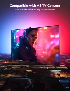 Набор адаптивной подсветки Govee Envisual TV Backlight T2 RGBIC Black - Фото 4