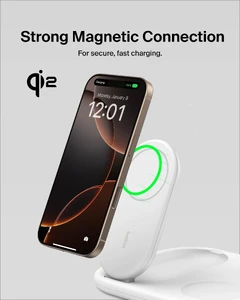 Док-станція 3в1 Belkin Qi2 MagSafe 15W White - Фото 4