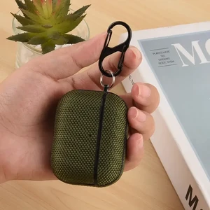 Чохол з карабіном iLoungeMax Nylon Case Green для AirPods Pro 3 - Фото 3