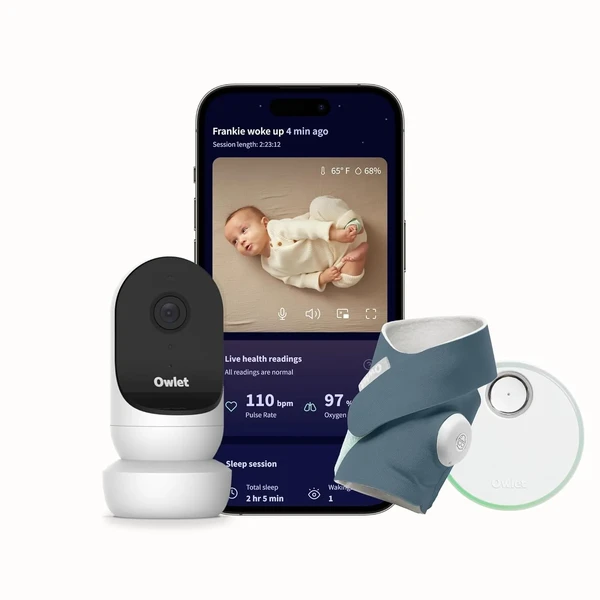 Відеоняня + розумна шкарпетка для немовлят Owlet Dream Duo 2 Smart Baby Monitor Blue у Рівному