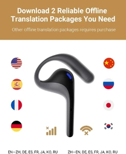 Навушники з перекладачем AI Timekettle W4 Pro AI Interpreter Earbuds,Bidirection Simultaneous Translation,Translator Device Supporting 40 Languages,Translator Earbuds for Call and Video Translation,APP Work with iOS and Android - Фото 7
