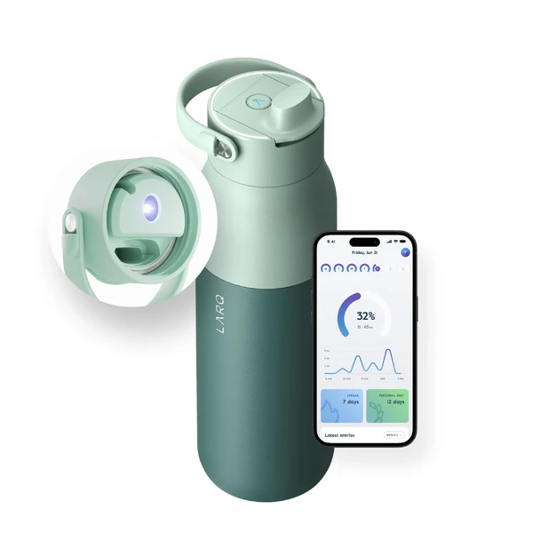 Умная бутылка для воды с УФ очисткой LARQ Bottle PureVis 2 Eucalyptus Green 680 мл в Ровно