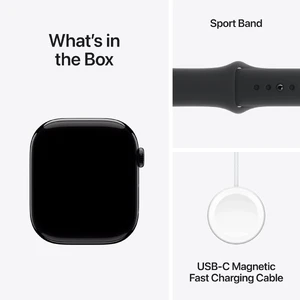 Смарт годинник Apple Watch Series 10 GPS 46mm Jet Black Aluminium Case with Black Sport Band - M/L (MWWQ3) - Фото 6