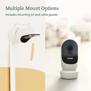Розумна радіоняня Owlet Cam Smart Video Baby Monitor with Video Camera and Audio - Secure WiFi, 1080p Night Vision, Customize Cry, Sound and Motion Alerts, 2-Way Audio, Mounting kit - Фото 3