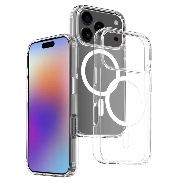 Прозорий чохол GearFusion Shockproof MagSafe Crystal Clear для iPhone 17 у Житомирі