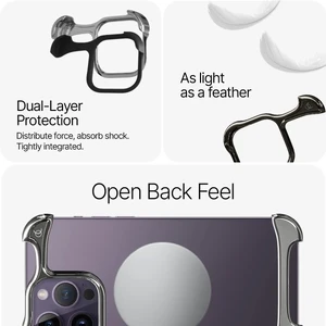 Противовдарный чехол-бампер Arc Pulse для iPhone 15 Pro Aluminum Titan Gray - Фото 5