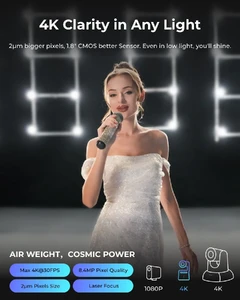 Веб-камера OBSBOT Tail Air с жестовым управлением для стриминга - Фото 6