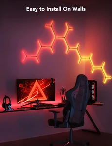 Набор настенных светильников Govee Glide Y Lights Panel RGBIC White, 7 шт - Фото 8