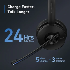 Bluetooth-гарнитура Anker PowerConf H700 с микрофоном и активным шумоподавлением - Фото 6