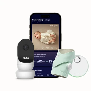 Відеоняня + розумна шкарпетка для немовлят Owlet Dream Duo 2 Smart Baby Monitor Mint  - Фото 1