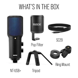 Профессиональный микрофон Rode NT-USB+ Black - Фото 8