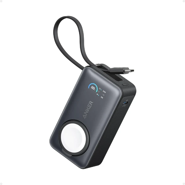 Повербанк для Apple Watch з USB-C кабелем Anker MagGo 10000mAh Black у Полтаві