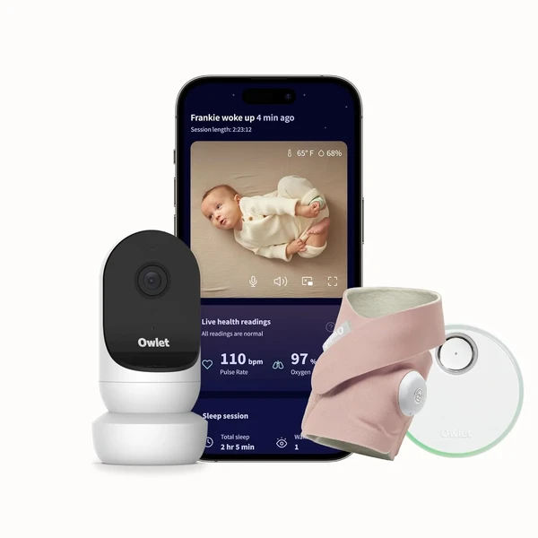 Відеоняня + розумна шкарпетка для немовлят Owlet Dream Duo 2 Smart Baby Monitor Pink у Рівному