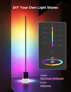 Торшер умный Govee Floor Lamp 2 with Matter RGBIC Black - Фото 6