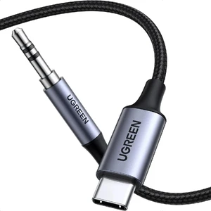 Кабель-перехідник UGREEN USB Type-C to AUX 3.5mm Gray (1m)