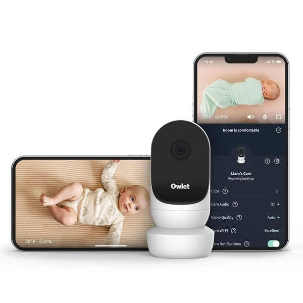 Розумна радіоняня Owlet Cam Smart Video Baby Monitor with Video Camera and Audio - Secure WiFi, 1080p Night Vision, Customize Cry, Sound and Motion Alerts, 2-Way Audio, Mounting kit у Вінниці