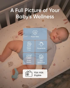 Мониторинг сна и сердцебиения для младенцев с AI детекцией плача eufy Baby Smart Sock - White - Фото 3