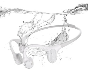 Наушники беспроводные Bluetooth для спорта костные Mojawa Run Plus White, IP68, со встроенной памятью 32 ГБ - Фото 2