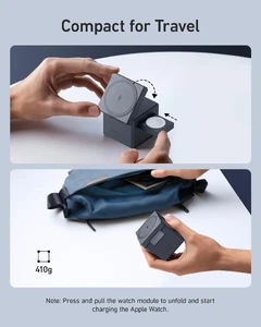 Док-станція Anker 3-in-1 Cube with MagSafe для iPhone | Apple Watch | AirPods 15 W - Фото 6