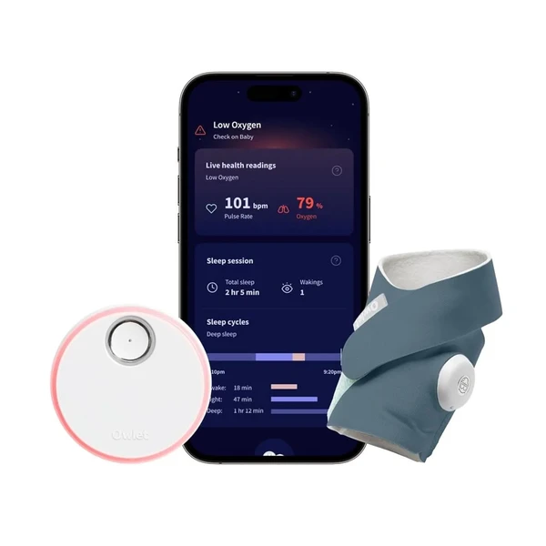 Розумна шкарпетка для немовлят Owlet Dream Sock Blue у Вінниці